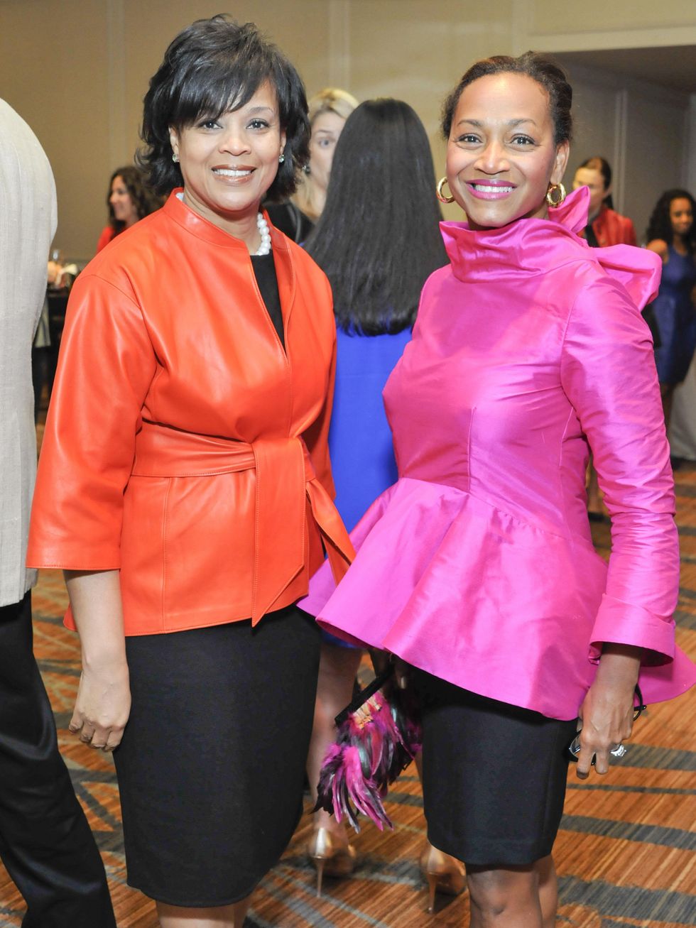 0017, Best Dressed luncheon, April 2013, Eileen Lewal, Anita Smith