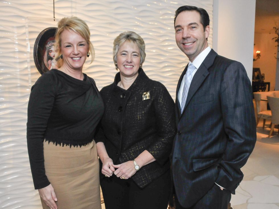002, CultureMap CEO reception, January 2013, Alyce Alston, Mayor Annise Parker, Jim Nelson