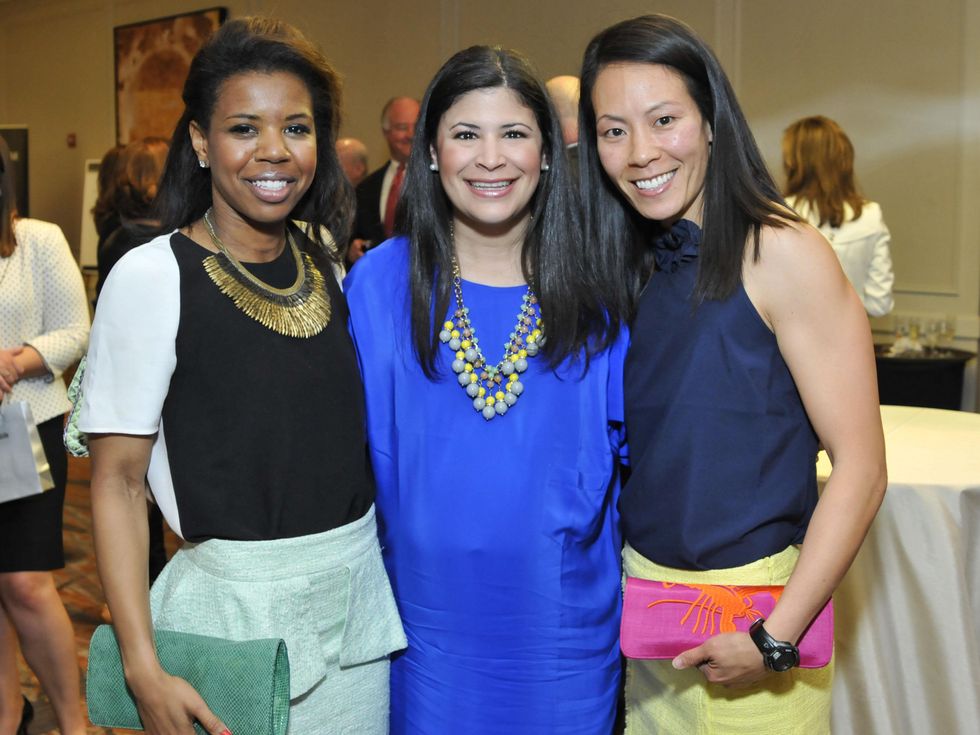 0020, Best Dressed luncheon, April 2013, Claire Cormier Thielke, Kristy Bradshaw, Ting Bresnahan