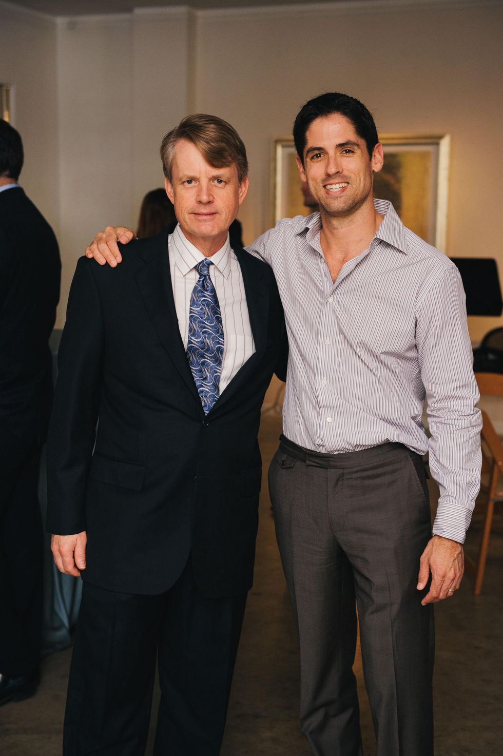 0022 3 Brian Freeze, left, and Jason Volz at the Houston Symphony\u2019s Young Associates Council season kick-off August 2014