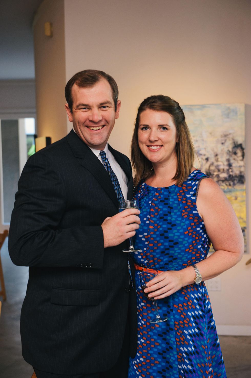 0023 4 Gerrit Leefrint and Karen Rugaard at the Houston Symphony\u2019s Young Associates Council season kick-off August 2014