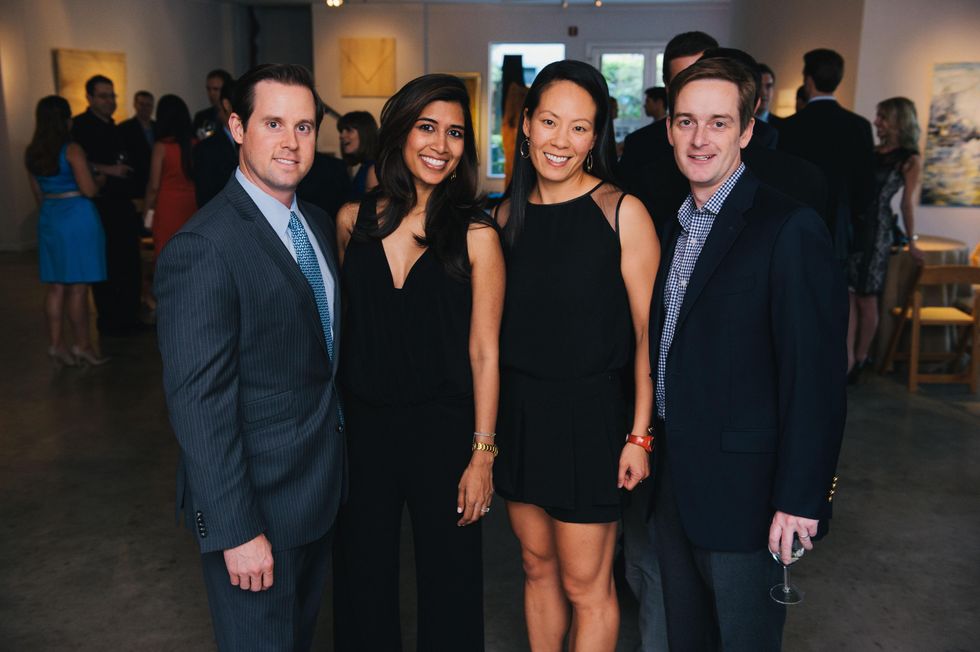 0030 6 Chris and Divya Brown, from left, with Ting and John Bresnahan at the Houston Symphony\u2019s Young Associates Council season kick-off August 2014