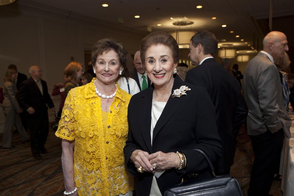 0039 Ann Gordon Trammell, left, and Martha Turner at the Menninger Luncheon May 2014