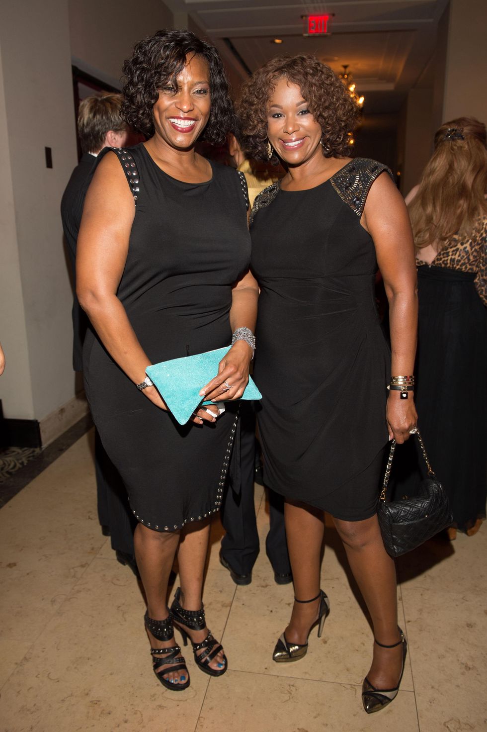 0052 Gail Brown, left, and Deborah Duncan at the Pet Set Soiree September 2014