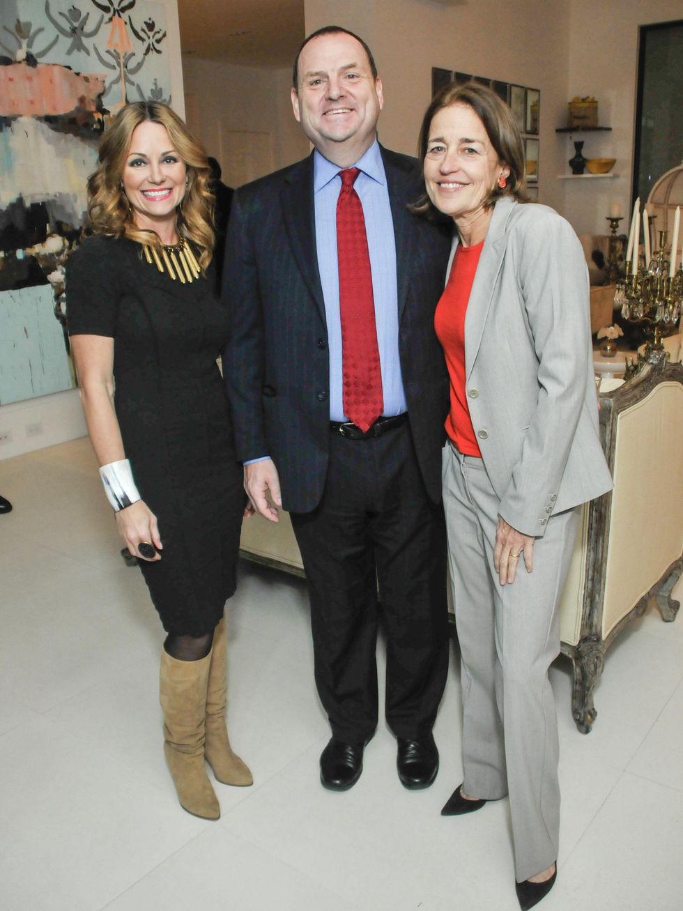 006, CultureMap CEO reception, January 2013, Lucinda Loya, Perryn Leech, Andrea White