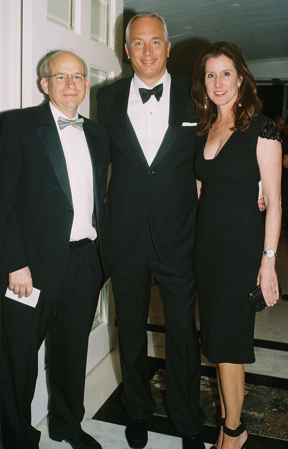 007A David Leebron, from left, with Bobby and Phoebe Tudor at the In Rice's Honor dinner October 2014