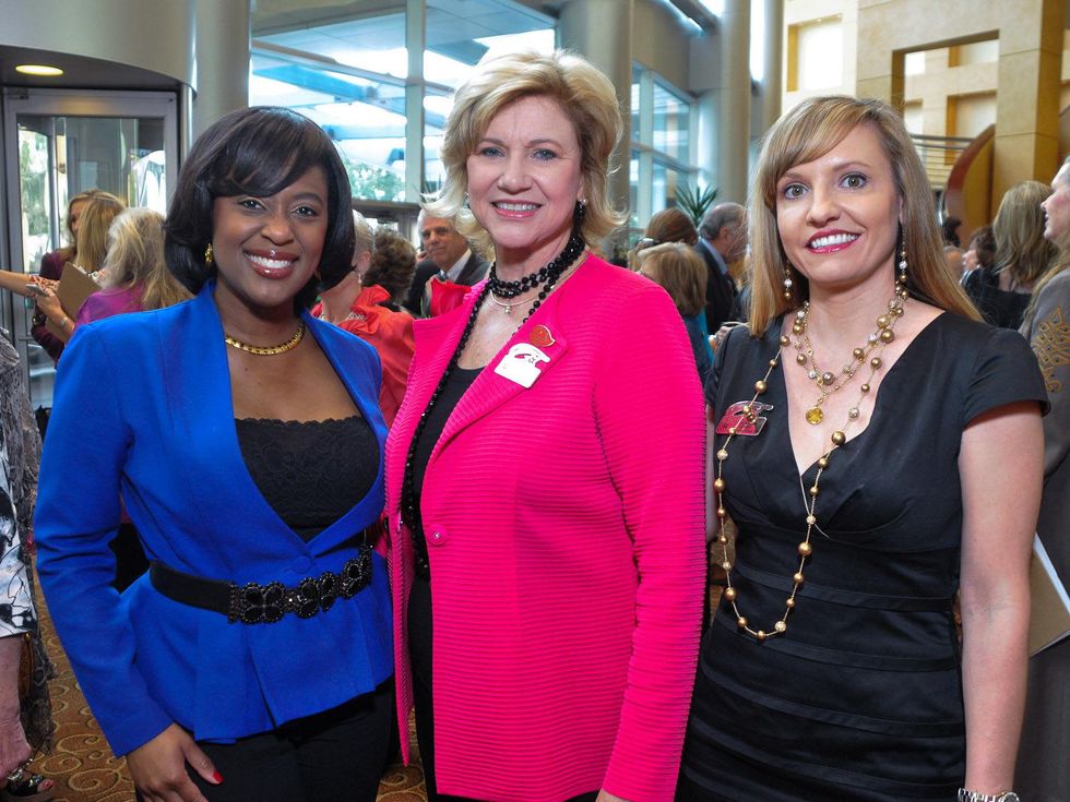 01, Trailblazers luncheon, February 2013, Sharon Melton, Susan Buddeke, Janel Wilson