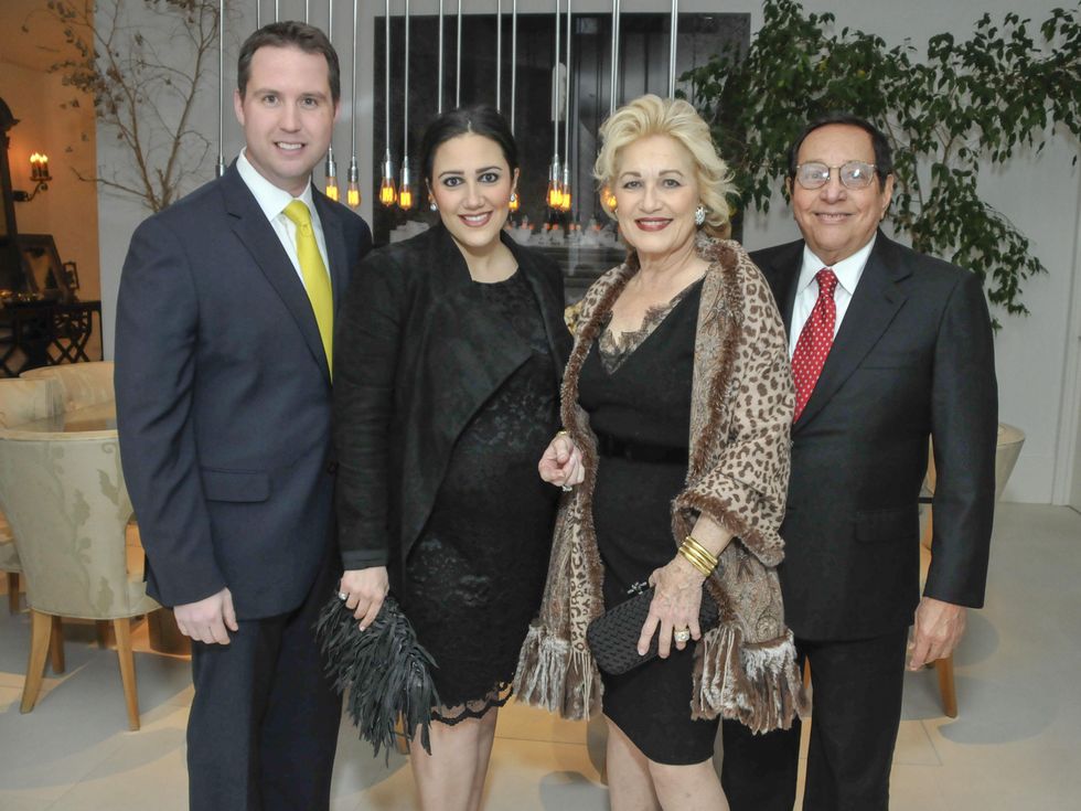 013, CultureMap CEO reception, January 2013, Todd Forester, Kelli Kickerillo, Mary Kickerillo, Vincent Kickerillo