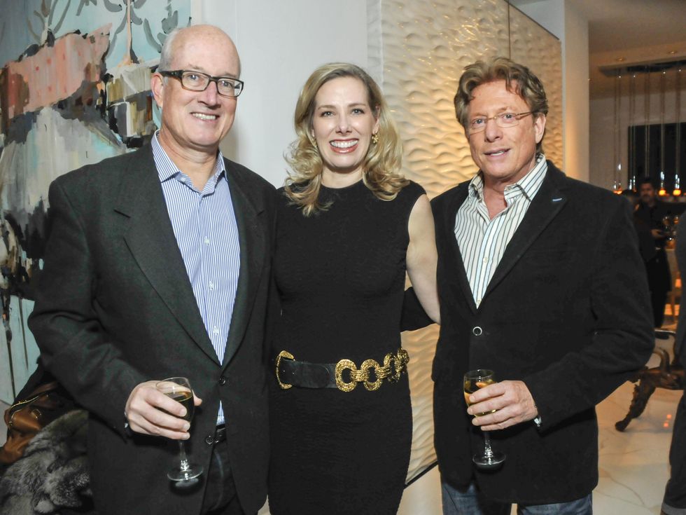 019, CultureMap CEO reception, January 2013, Bob Ackerly, Phyllis Cole, Ron Marks