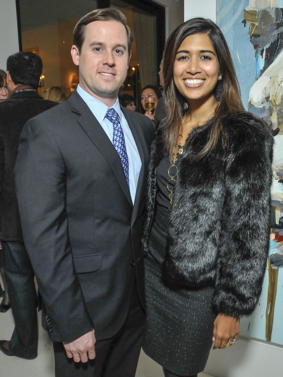 025, CultureMap CEO reception, January 2013, Chris Brown, Divya Brown