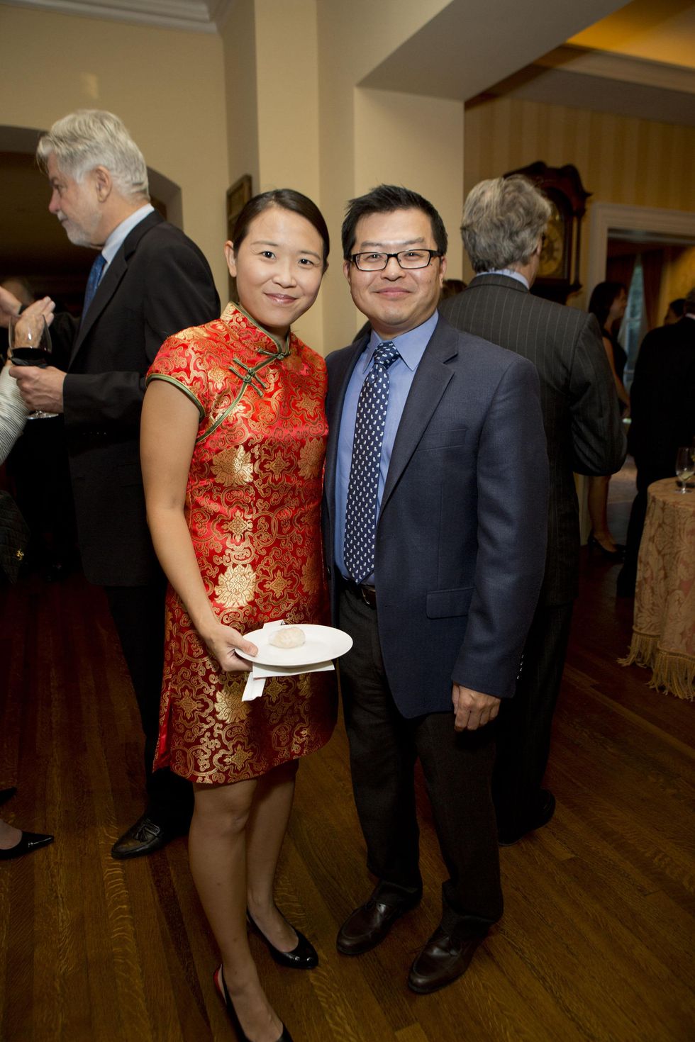 0346 Myrenda and Mas Takashima at the Tiger Ball kickoff party September 2014