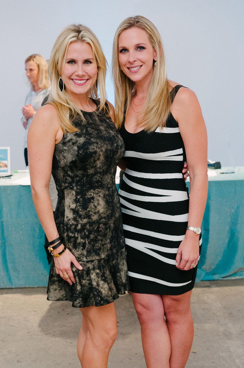 0429 Shannon Addison, left, and Ashley Rubboat Child Advocates Art Party November 2014