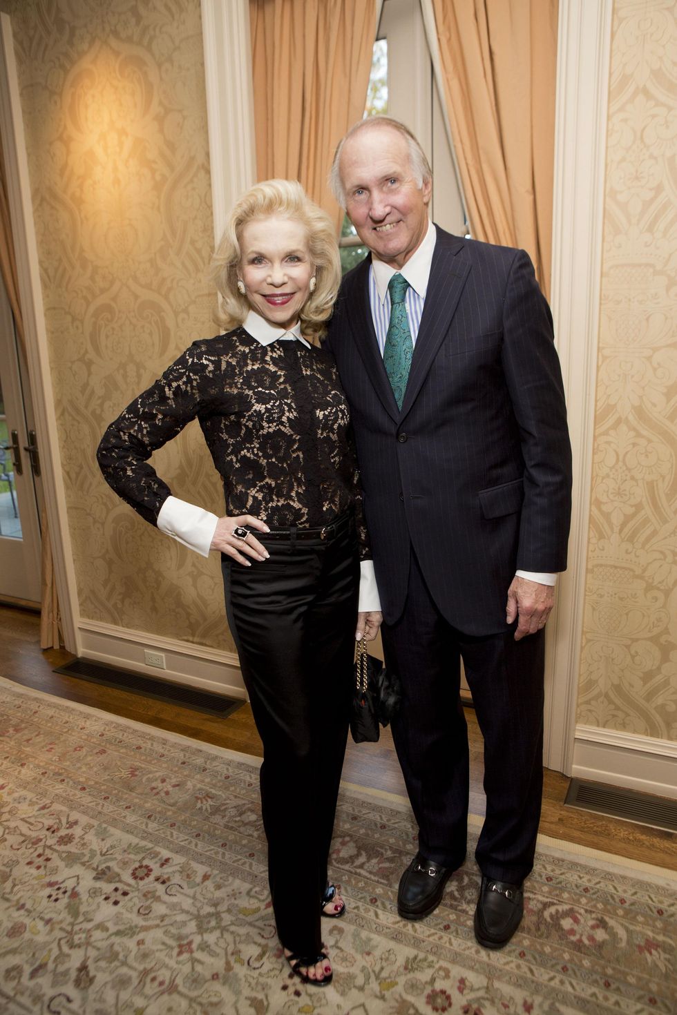 0456 Lynn Wyatt and Jim Crownover at the Tiger Ball kickoff party September 2015