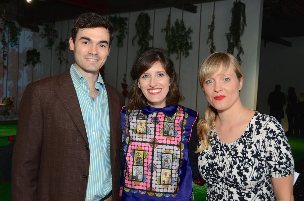 09 Paul and Sarah Beth Seifert, from left, with Rachel Cook at the DiverseWorks Fashion Fete November 2014