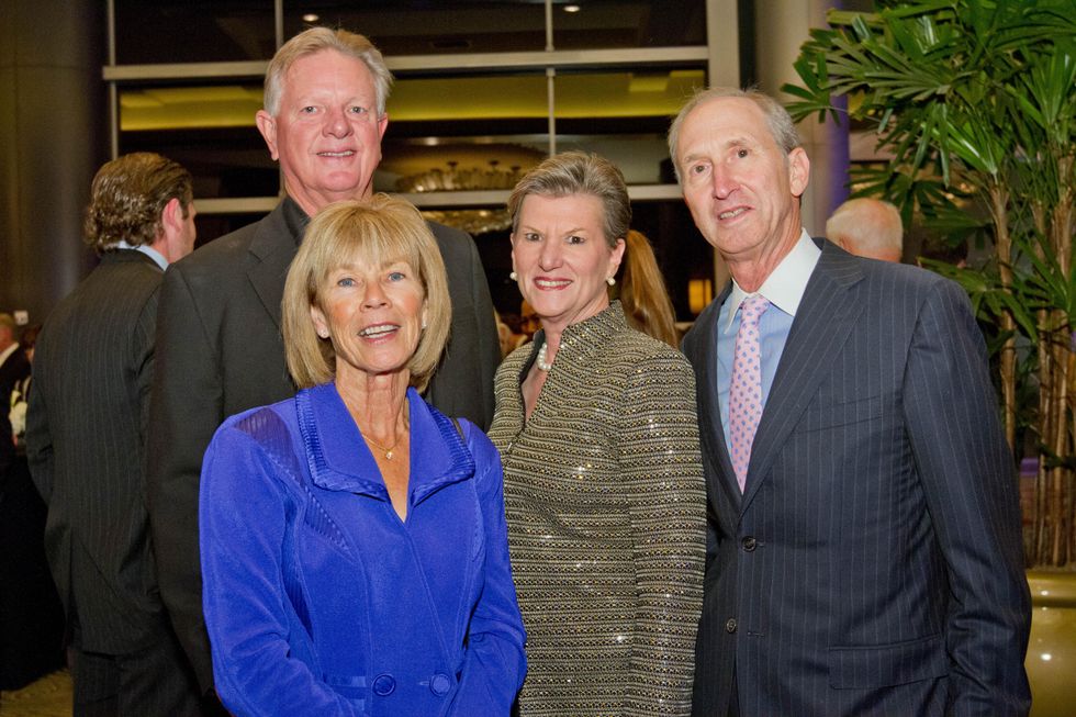 098 70 Larry and Judy Dierker, from left, and Kathy and John Orton at Houston Methodist's Rendezvous in Blue Gala November 2013