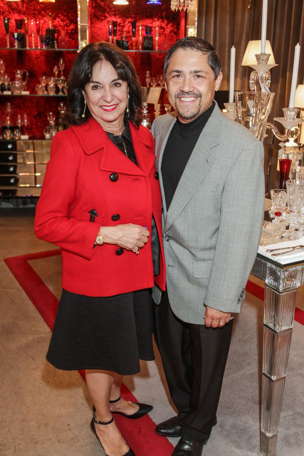 1 6418 Mady Kades and Bruce Padlla at the Baccarat anniversary party November 2014