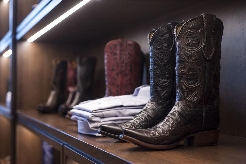 1 7536 Boots and shirts at the Lucchese Grand Opening February 2015