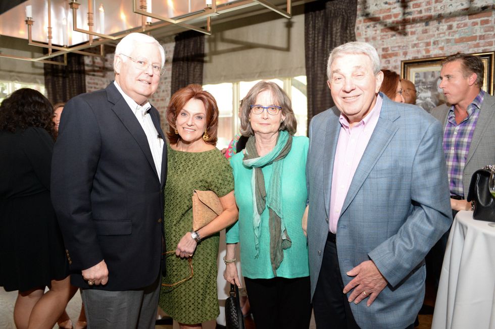 1 A. David Schwarz, from left, Evelyn Decker and Kathrine and Larry Buck at The Thread Alliance Blue Plate Special kick off April 2015