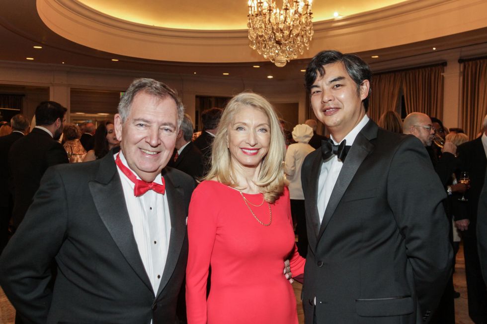 1 Alain and Marie LeNotre, left, with Sujiro Seam at the Gaston LeNotre Scholarship Gala February 2015
