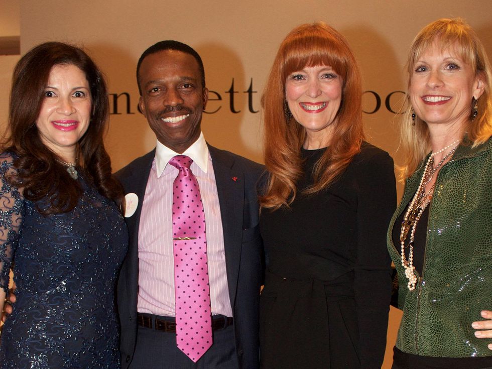 1 Alex and Astley Blair, from left, Gracie Cavnar, Karen Garcia at Dress for Dinner March 2014