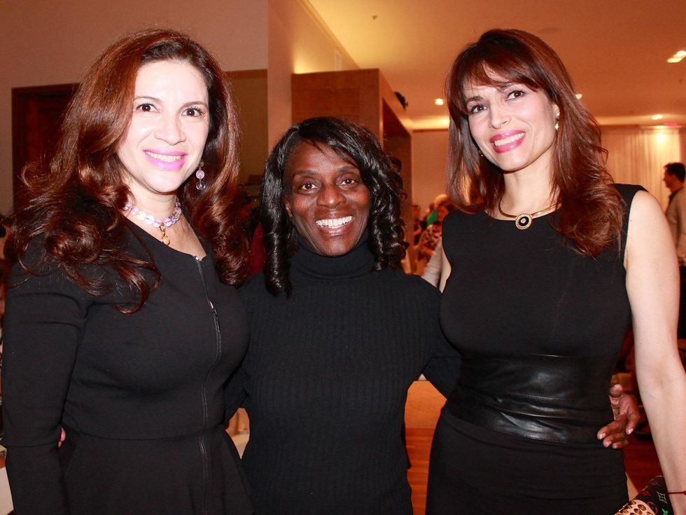 1 Alex Blair, from left, Clarease Yates and Karina Barbieri at the Recipe for Success' Dress for Dinner