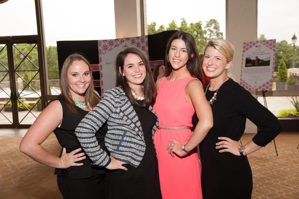 1 Alex McVarish, from left, Eleanor Cordua, Kathryn Hoppe and Caroline Fenn at the Houston Heart Ball Kickoff at River Oaks Country Club October 2014