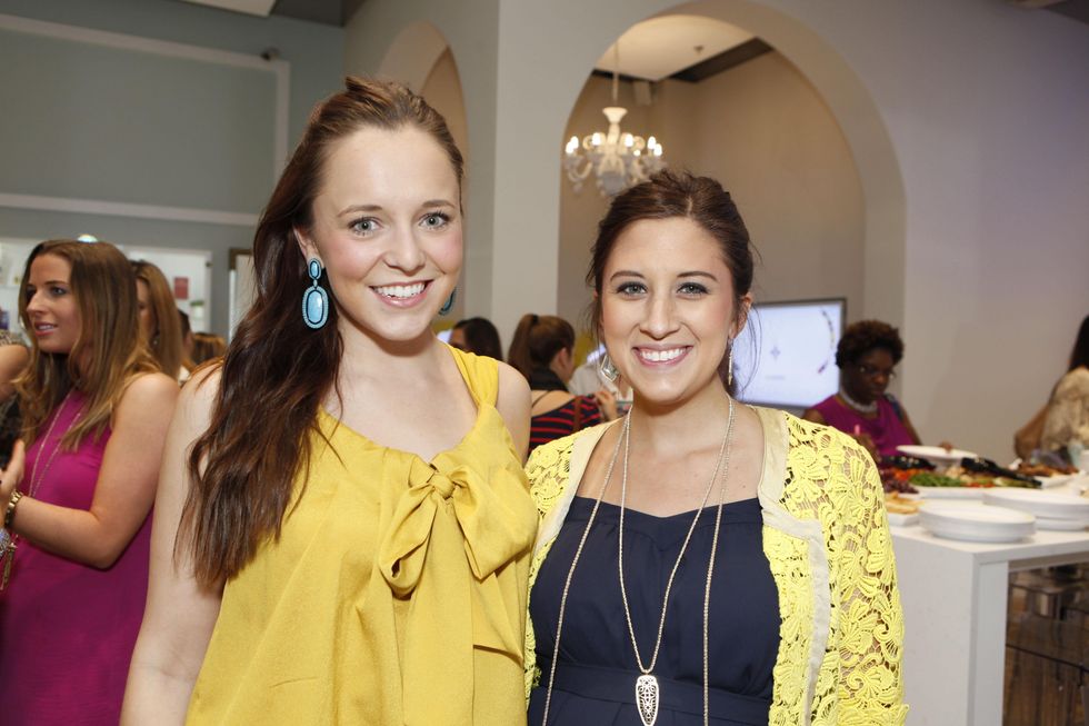 1 Allie Nicholson, left, and Ellen Cairns at WOW with Kendra Scott October 2014