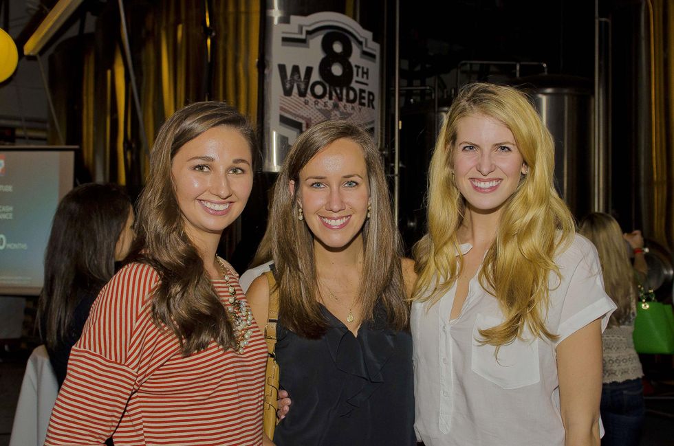 1 Allyson Camp, from left, Else Swann and Cat Yeatman at the Bear Bryant Awards young professionals party October 2014