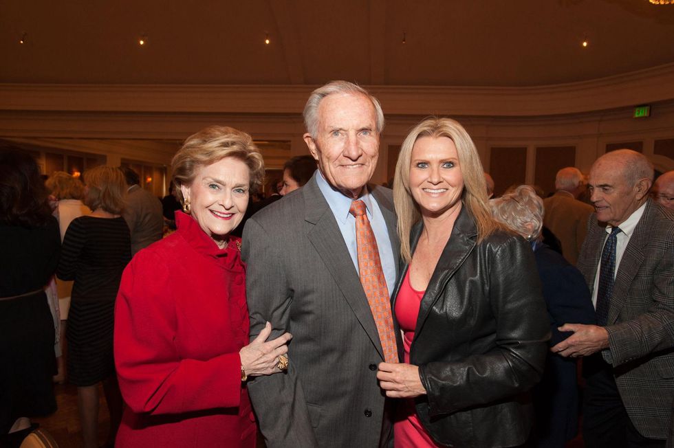 1 Annette and George Strake, left, with Chaille Strake at the HARC Luncheon March 2015