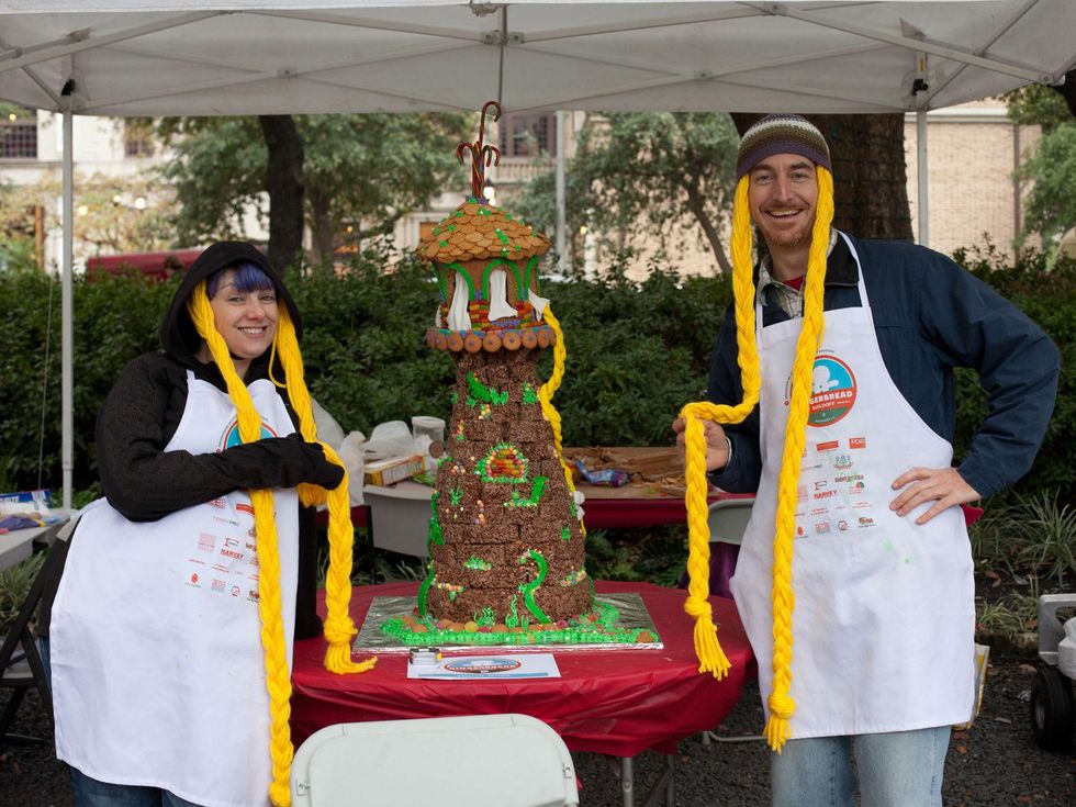 1 Annual AIA Gingerbread build-off December 2013 Rapunzel's castle