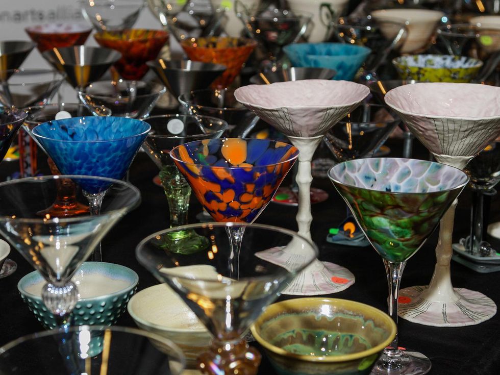 1 Artisan martini glasses at Martini Madness February 2014