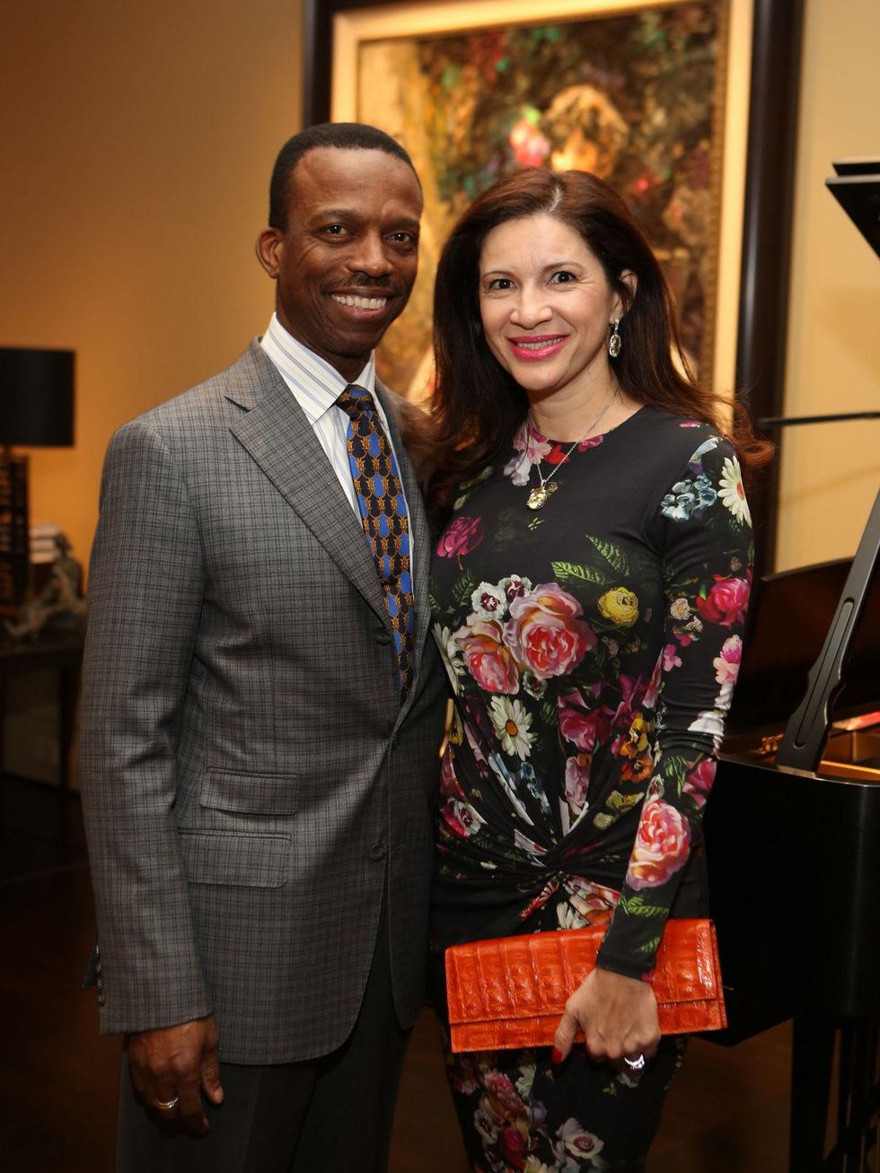 1 Astley and Alex Blair at Perryn Leech's 50th birthday party April 2014