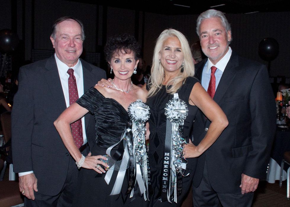 1 Bill and Lisa Schwartz, from left, Patty Busmire and Rick Wendland at the Spring Branch Education Foundation Gala October 2014