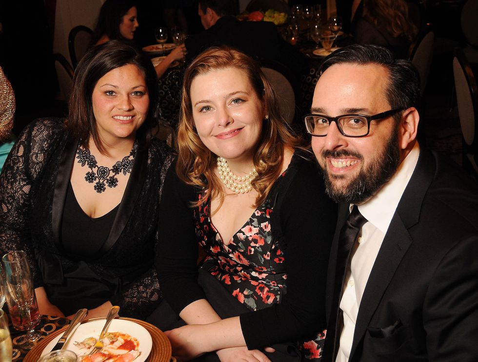 1 Carrie Lust, from left, Robin Rucker and Chris Olexy at the Petroleum Club of Houston Grand Opening Celebration February 2015