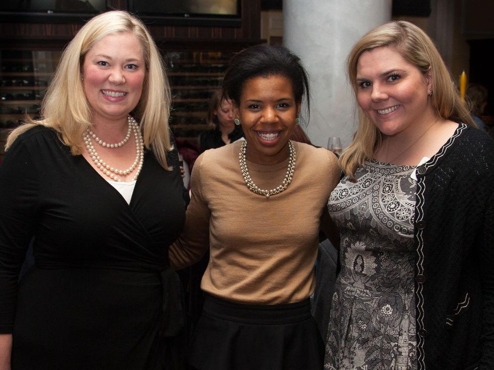 1 Celeste Byrom, from left, Claire Cormier Thielke and Sarah Swift at the Preservation Houston Pier & Beam event February 2014
