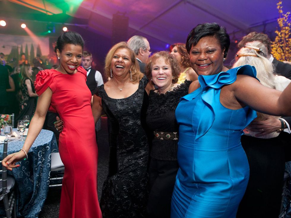 1 Claire Cormier Thielke, from left, Yvonne Cormier, Regina Rogers and Pat Avery at Gala on the Green February 2014