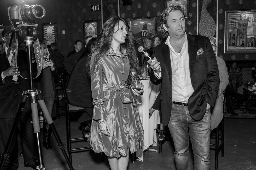 1 Designer Shevon with Jared Lang at the Beat the Holiday Blues event December 2014