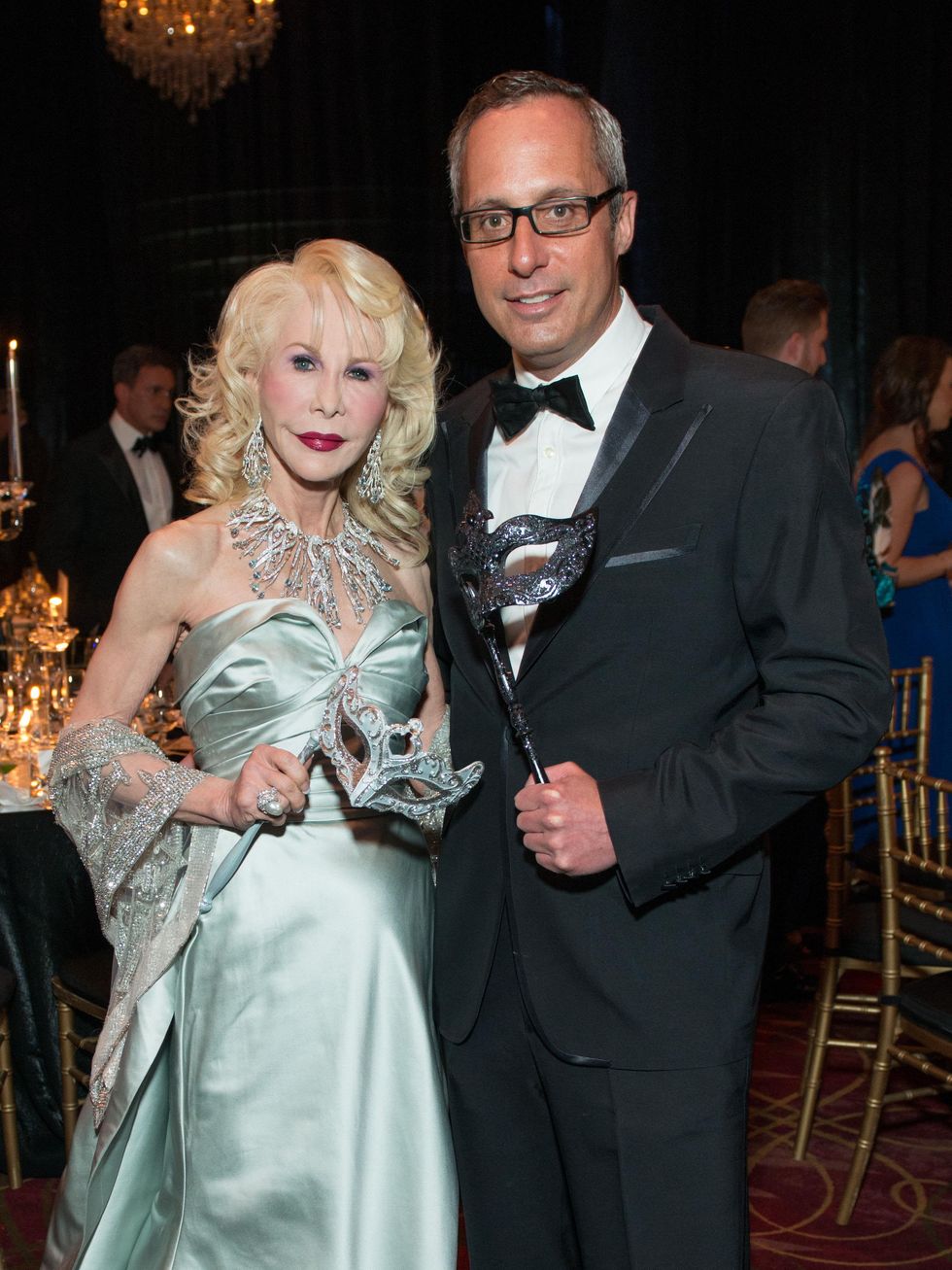 1 Diane Lokey Farb and Mark Sullivan Masks at the Houston Ballet Ball February 2015