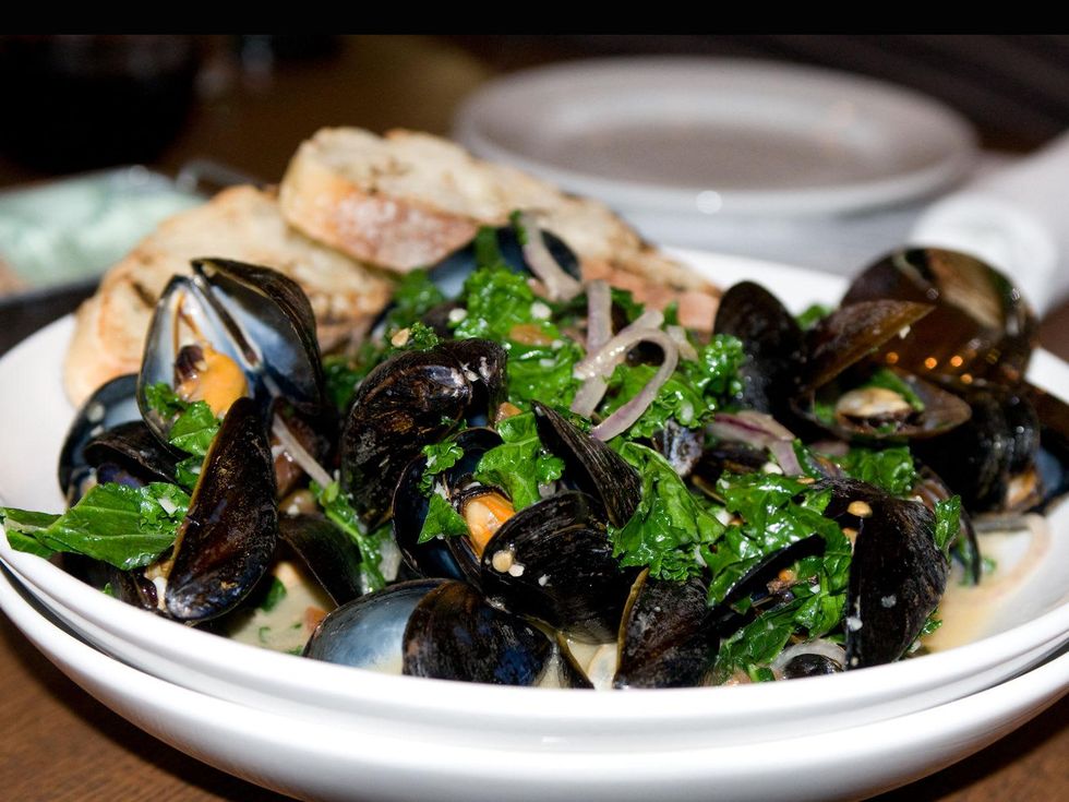 1 Dish Society Houston tasting mussels salad