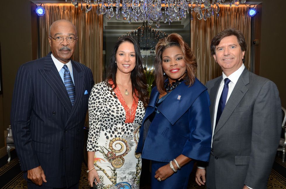 1 Dr. Rod Paige, from left, Alviz Sierra, Stephanie Nellons-Paige and David Sierra at the inaugural Blue Cure luncheon and lecture