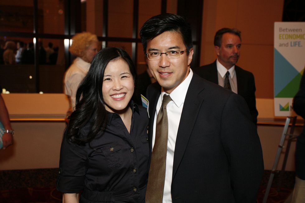 1 Emily Kuo and Michael Chu at the Marketplace Show October 2014
