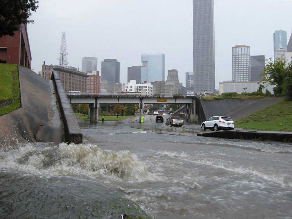 1 flooding near University of Houston Downtown October 2013
