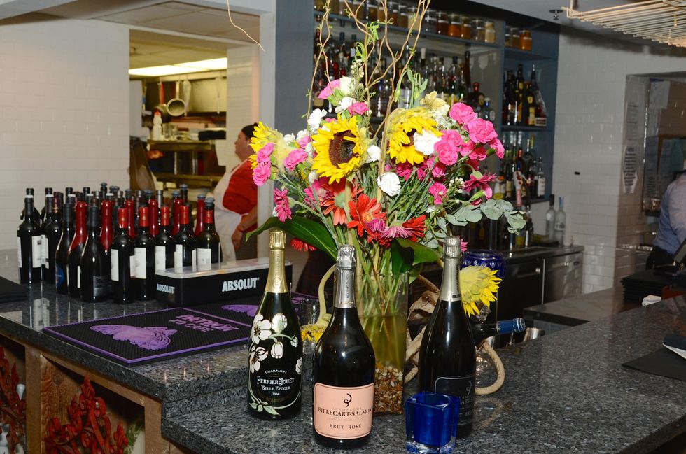 1 Floral arrangement at the Corner Table business lunch July 2014