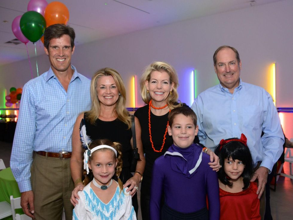 1 Haag and Millette Sherman, from left, Gloria Sherman, Michelle and Jeff Foutch, John Avery Foutch and Alexandra Foutch at The Menil Collection Halloween party October 2013