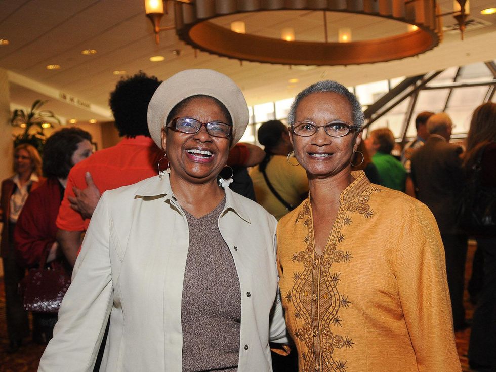 1, Homeless Coalition luncheon April 2013 Barbara Buxton, Delores Scott