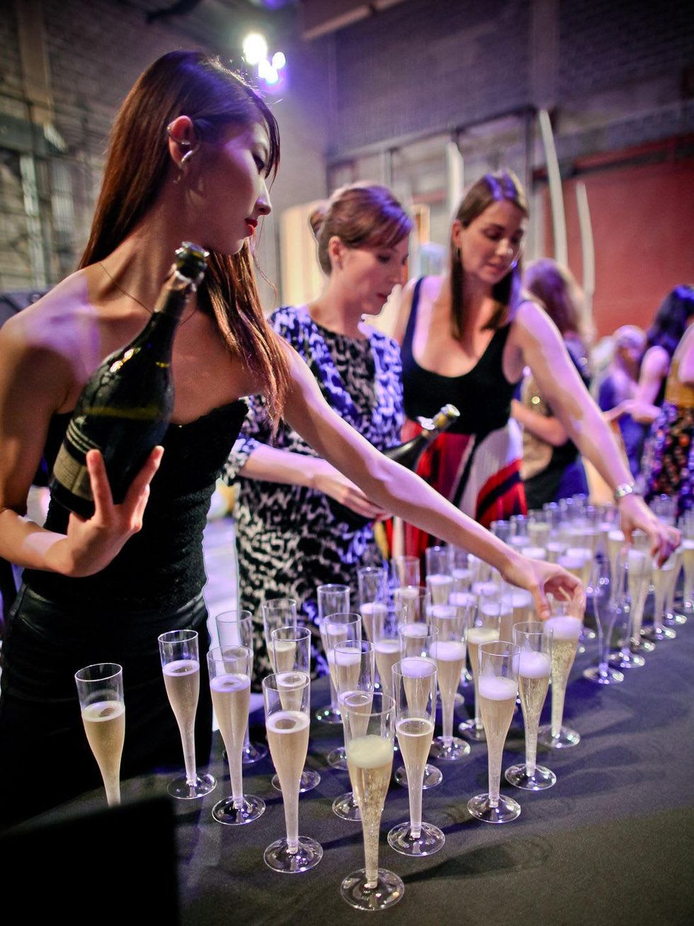 1 Houston Ballet Barre Champagne Toast June 2013 champagne