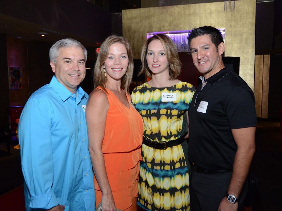 1 Houston Restaurant Weeks kickoff July 2013 Joel Mathiason, Kathy Hail, Wendy Carmichael, Mike Ibarra
