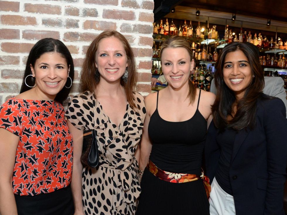 1 Houston Young Professionals and Ballet Barre kickoff event September 2013 Kristy Bradshaw, Lindsey Brown, Derith Cass, Divya Brown