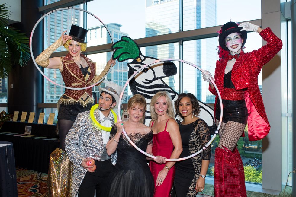 1 Jo Ann Petersen, from left, Cheryl Boblitt and Angela James at the Covenant House Gala March 2015