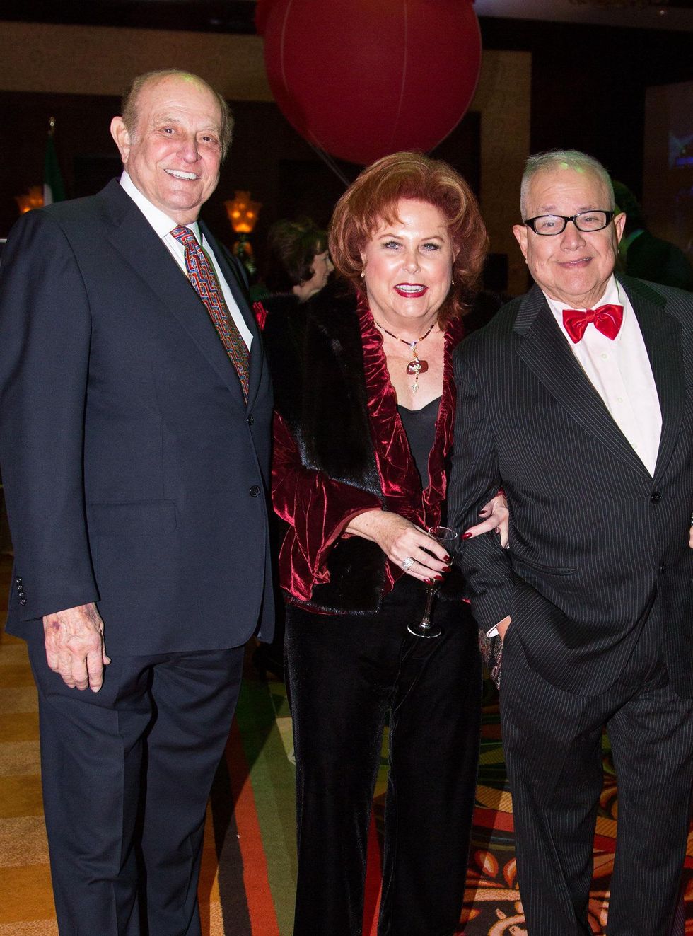 1 Jodie and Maryann Hoffer, left, with Rudy Avelar at The Social Book 2015 Launch Party January 2015